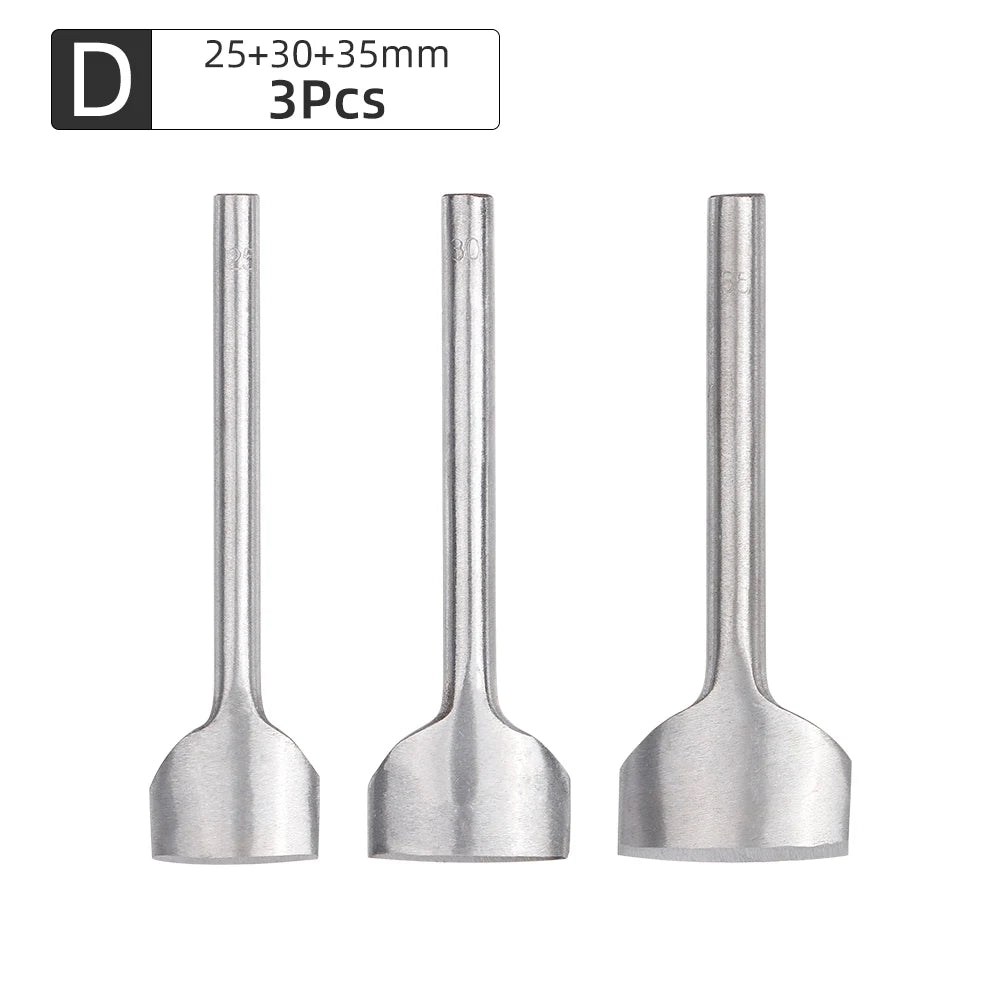 3Pcs Leather Half-Round Cutter