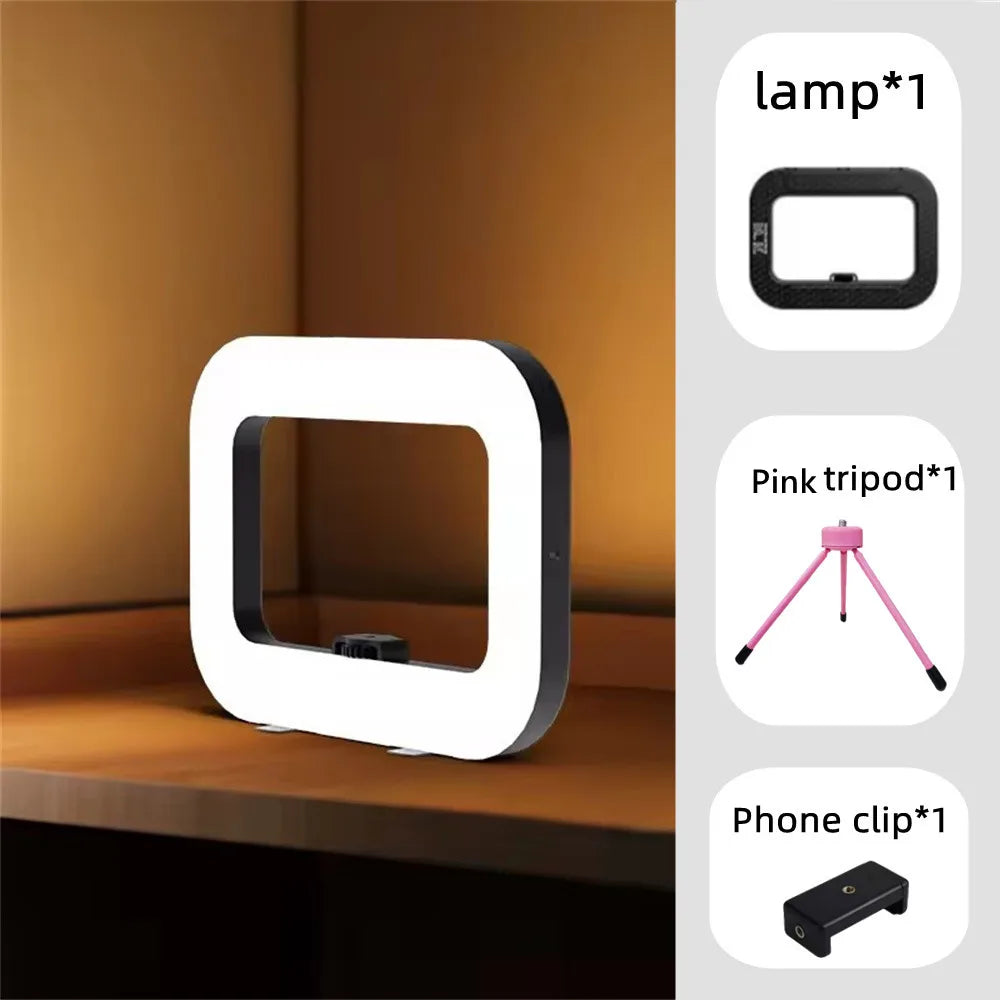 Ring LED Rechargeable Fill light Portable Mobile Phone