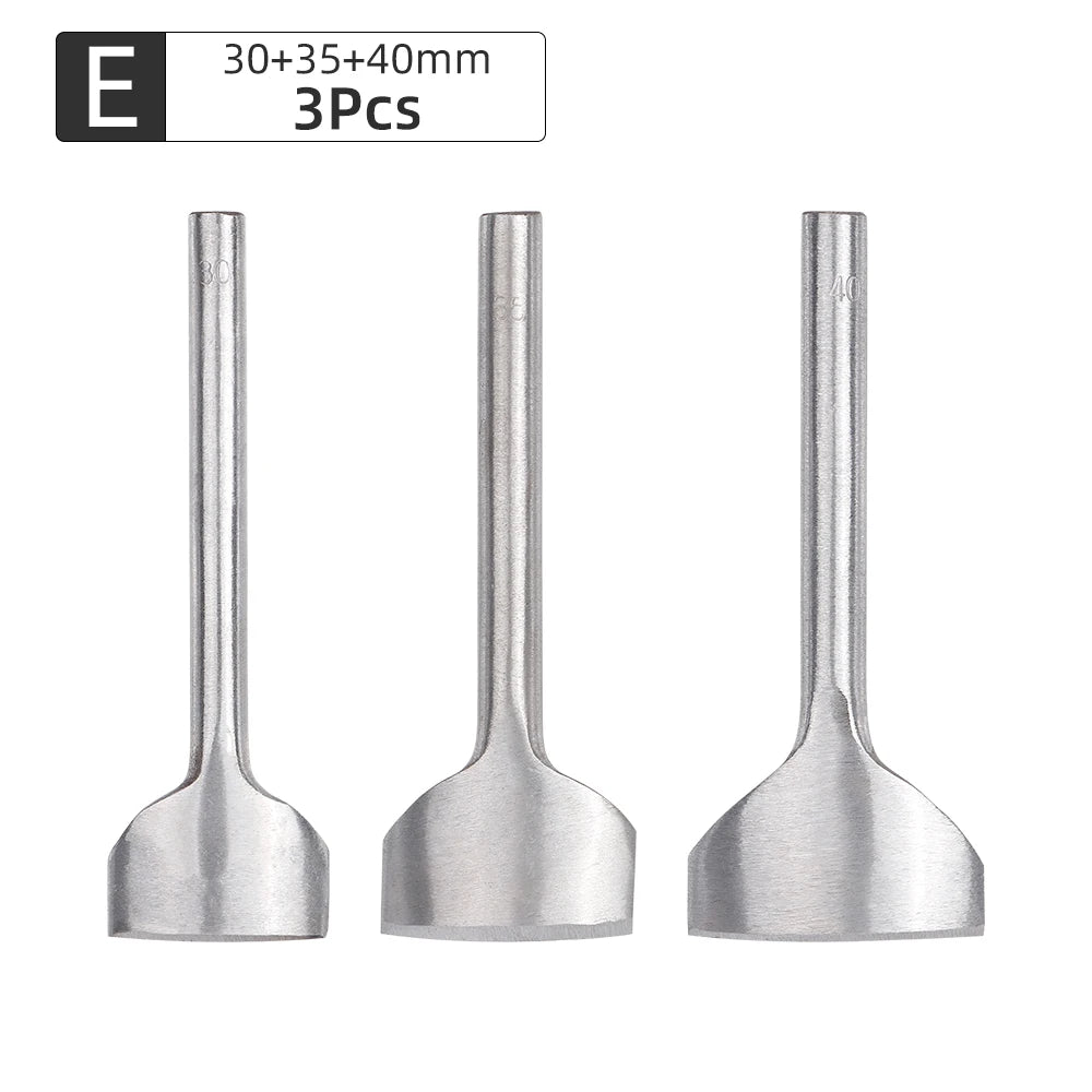 3Pcs Leather Half-Round Cutter