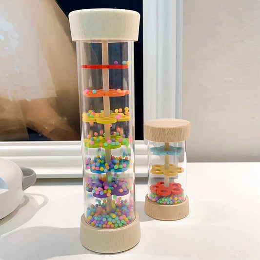 Baby Rain Stick Rainbow Hourglass