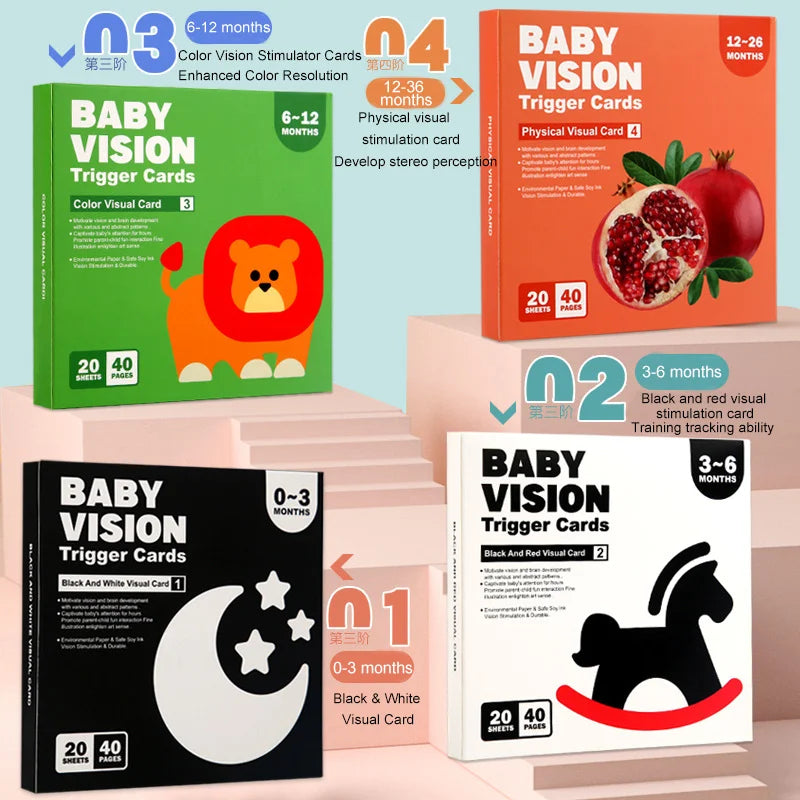 Montessori Black White Flash Cards