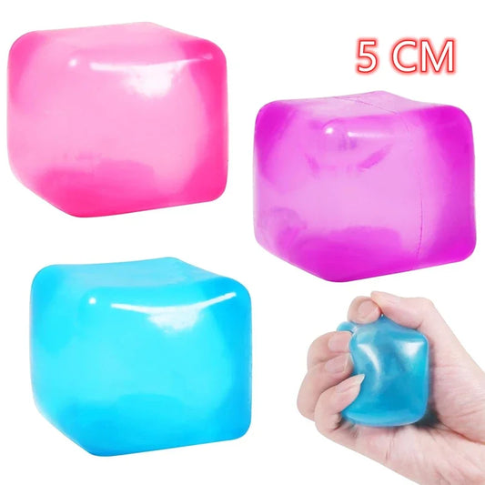 Gel Ice Cube Square Toys Stress Relief Sensory Toy