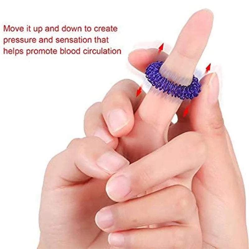 10pcs Finger Rings Set Stress Relief Fidget Toys