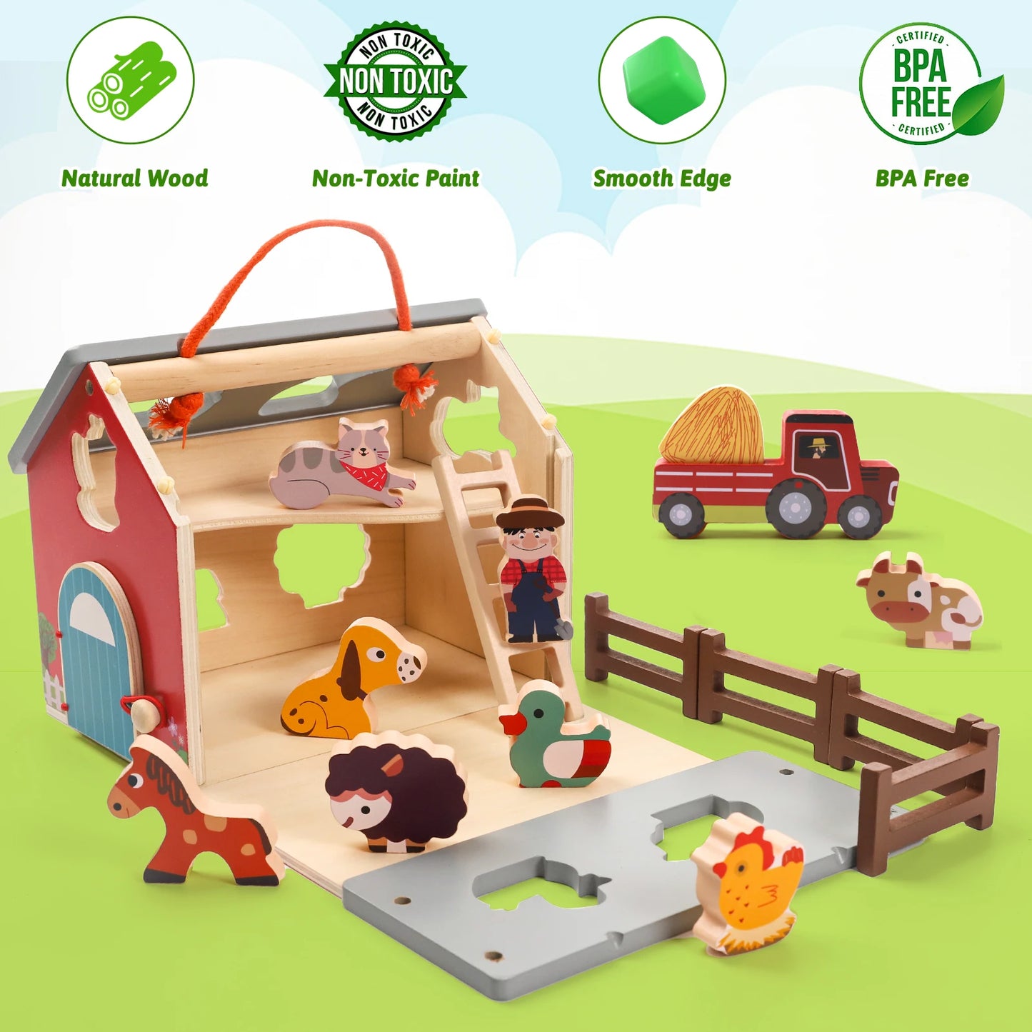Wooden Farm Toys