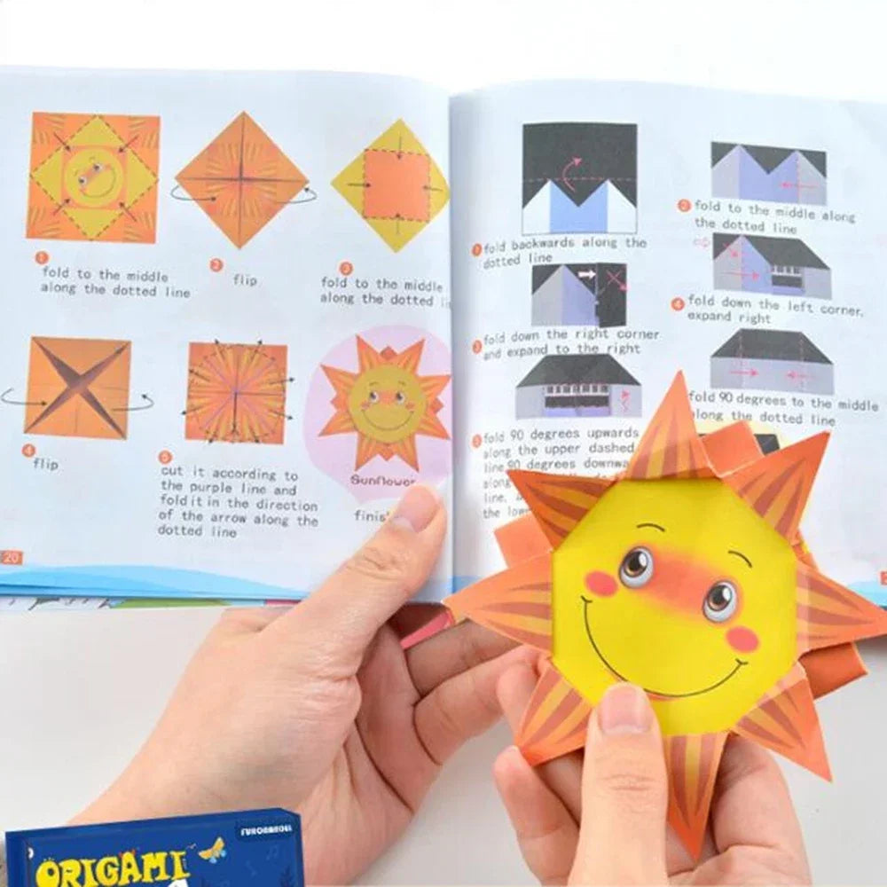 108 Pages Montessori Toys Cartoon Animal Origami Paper