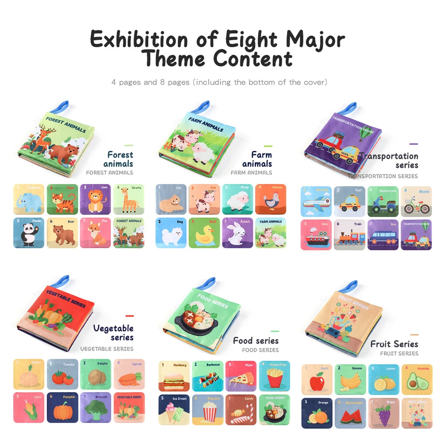 3D Touch Feel High Contrast Cloth Book