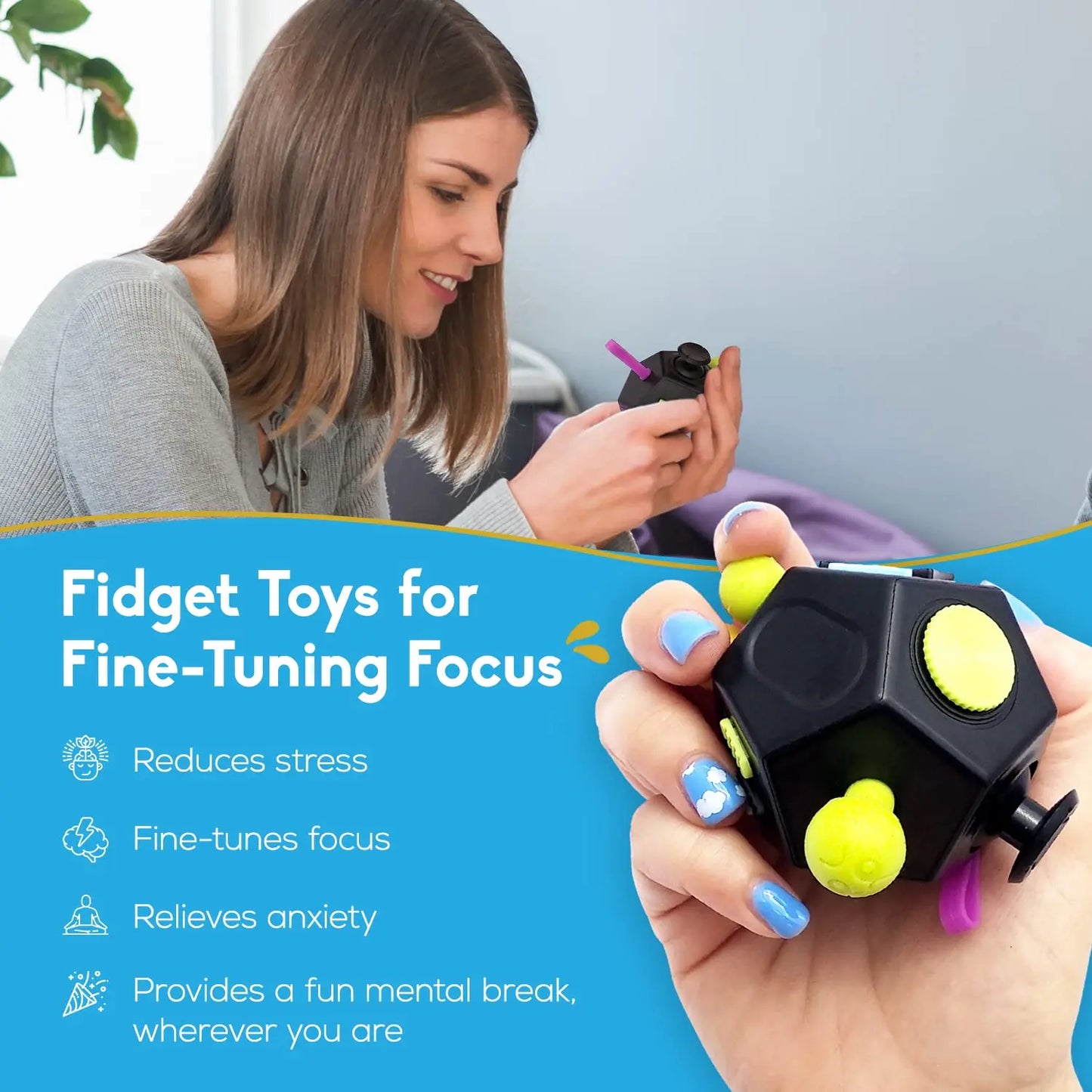 Fidget Cube EDC Anti Stress Relief Toys