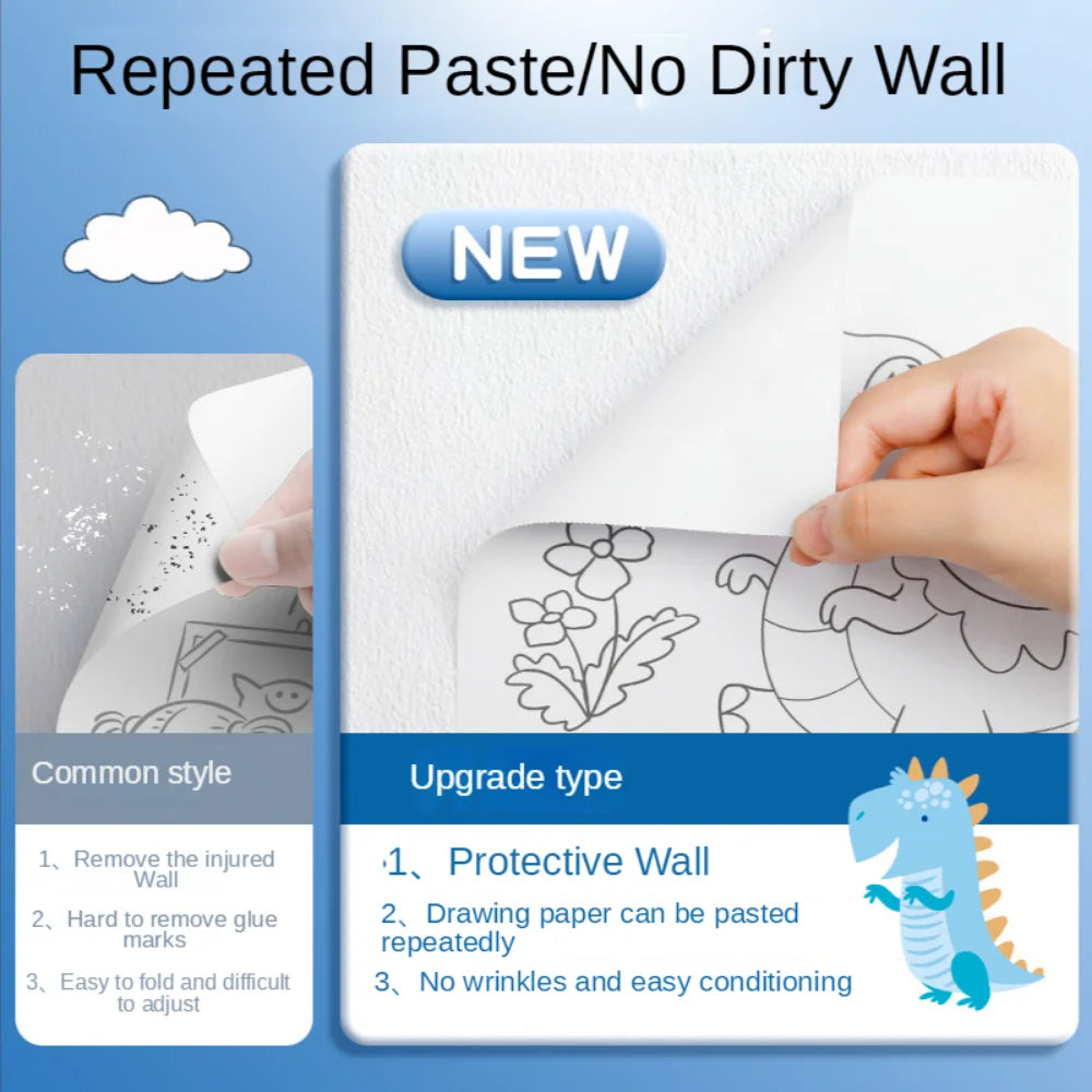 Wall-Safe Coloring Roll