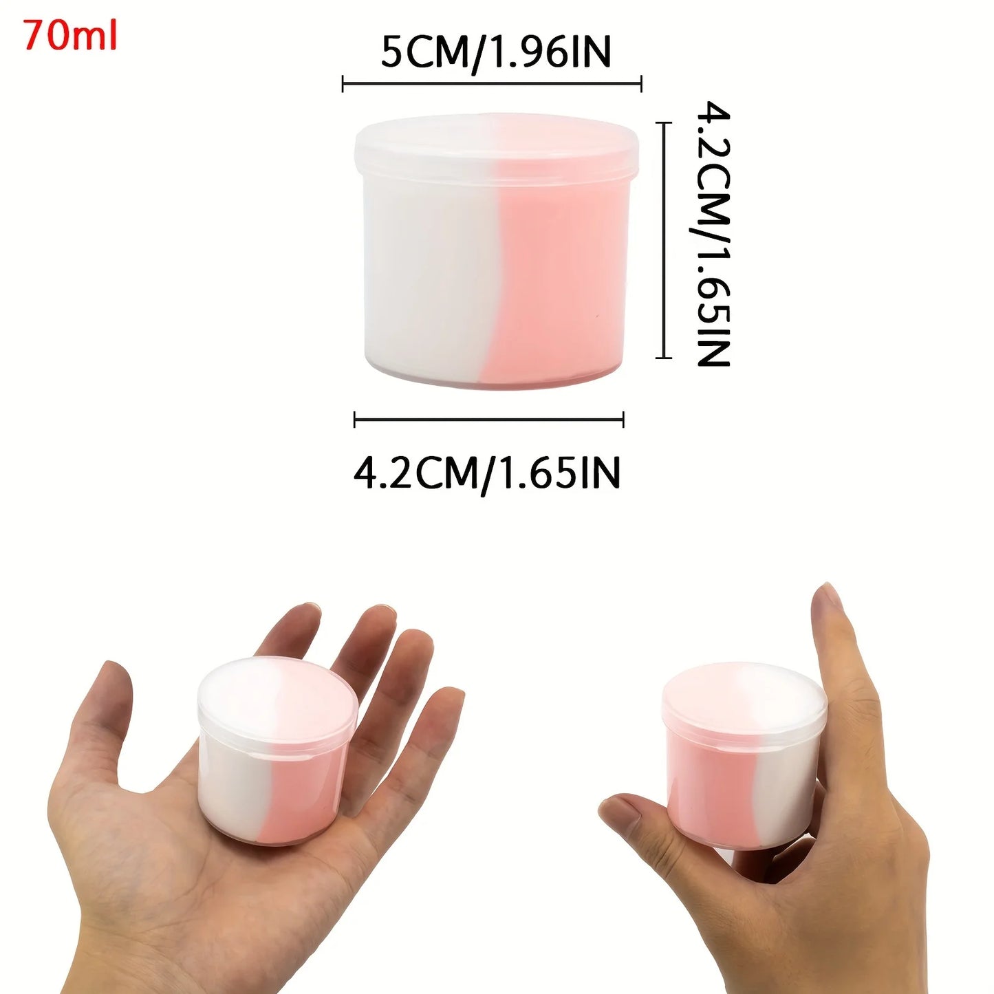 2.37oz Fluffy Two-Tone Butter Slime Super Soft Clay