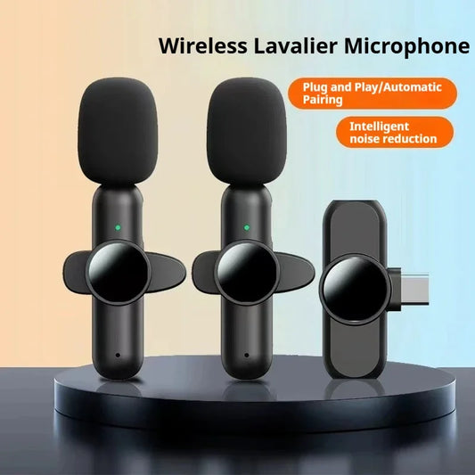 Wireless Lavalier Microphone Mini Portable