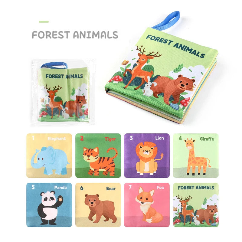 3D Touch Feel High Contrast Cloth Book