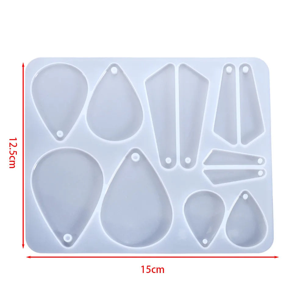 Earring Pendant Silicone Mold Epoxy Resin Jewelry Making Molds
