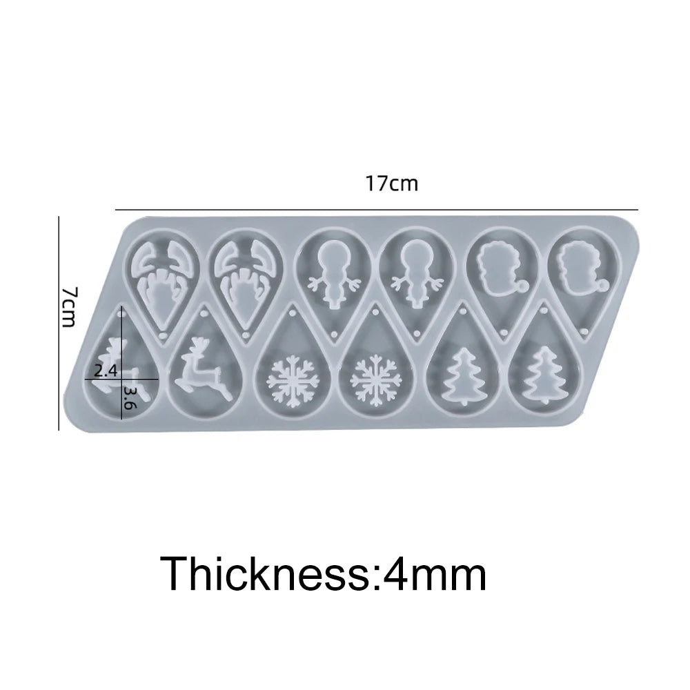 Earring Pendant Silicone Mold Epoxy Resin Jewelry Making Molds