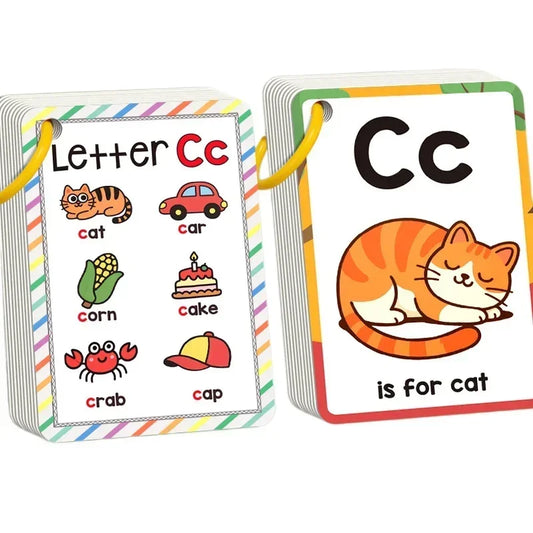 156 Words Learning Cards with Pictures Cognitive Game