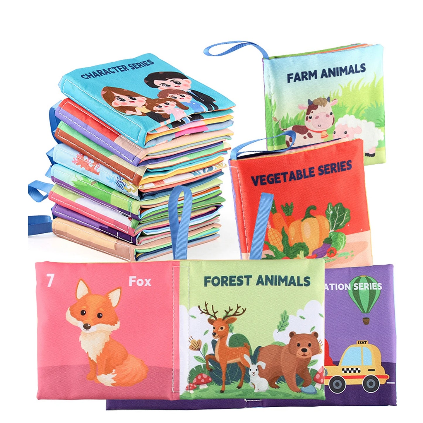 3D Touch Feel High Contrast Cloth Book