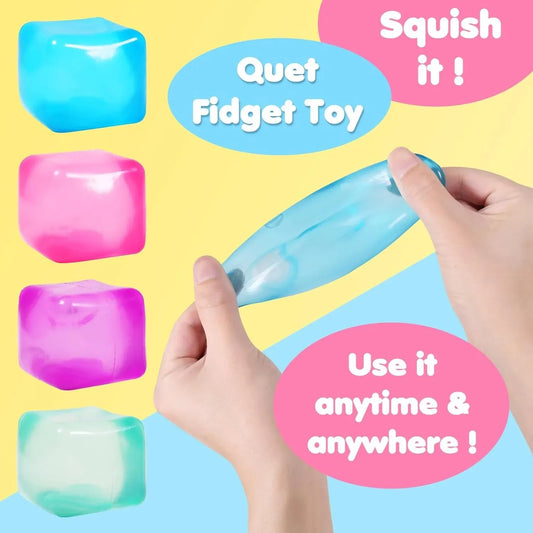 Gel Ice Cube Square Toys Stress Relief Sensory Toy
