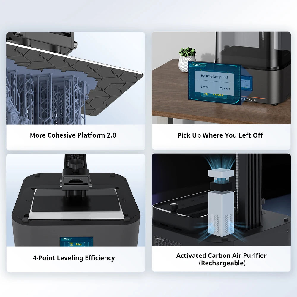 3D Printer with 7" 10K high-definition screen