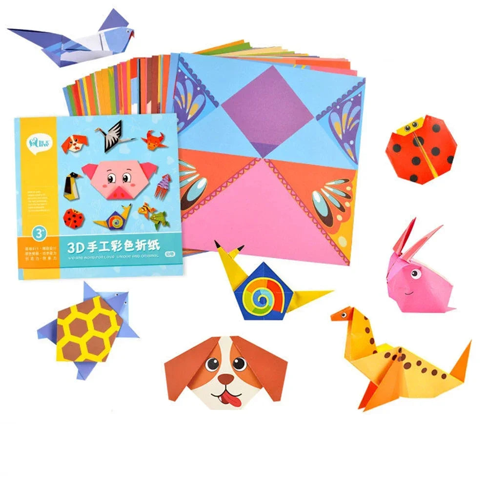 108 Pages Montessori Toys Cartoon Animal Origami