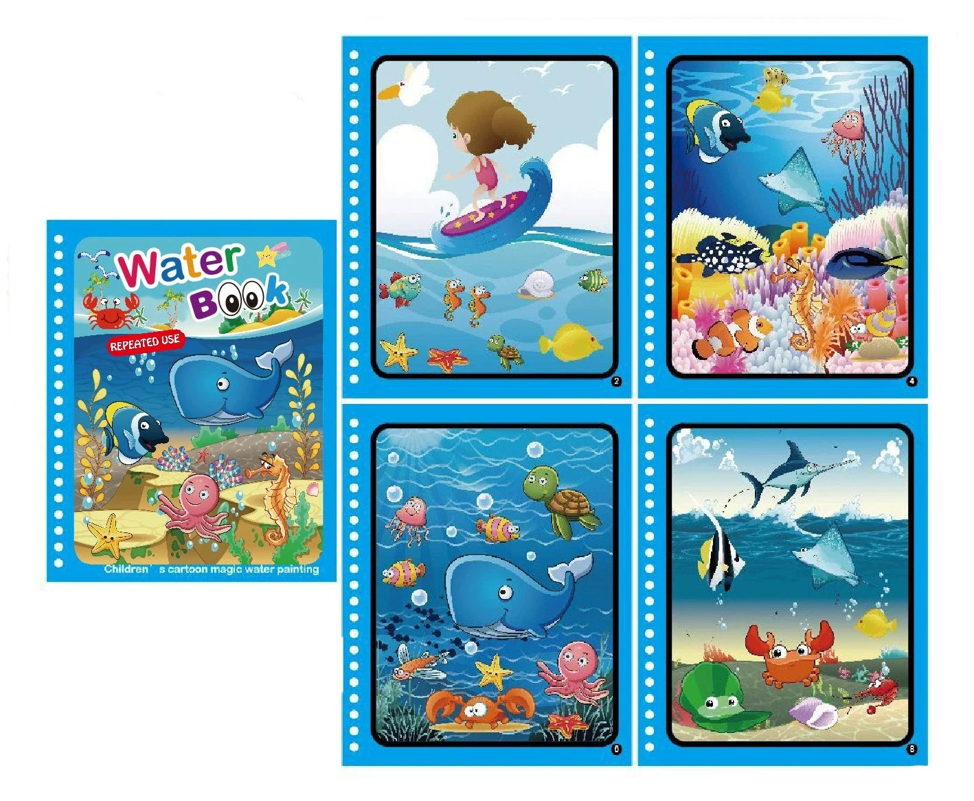 Magical Book Water Drawing