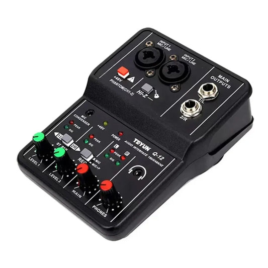 2 Channels Console Mini USB MIXER