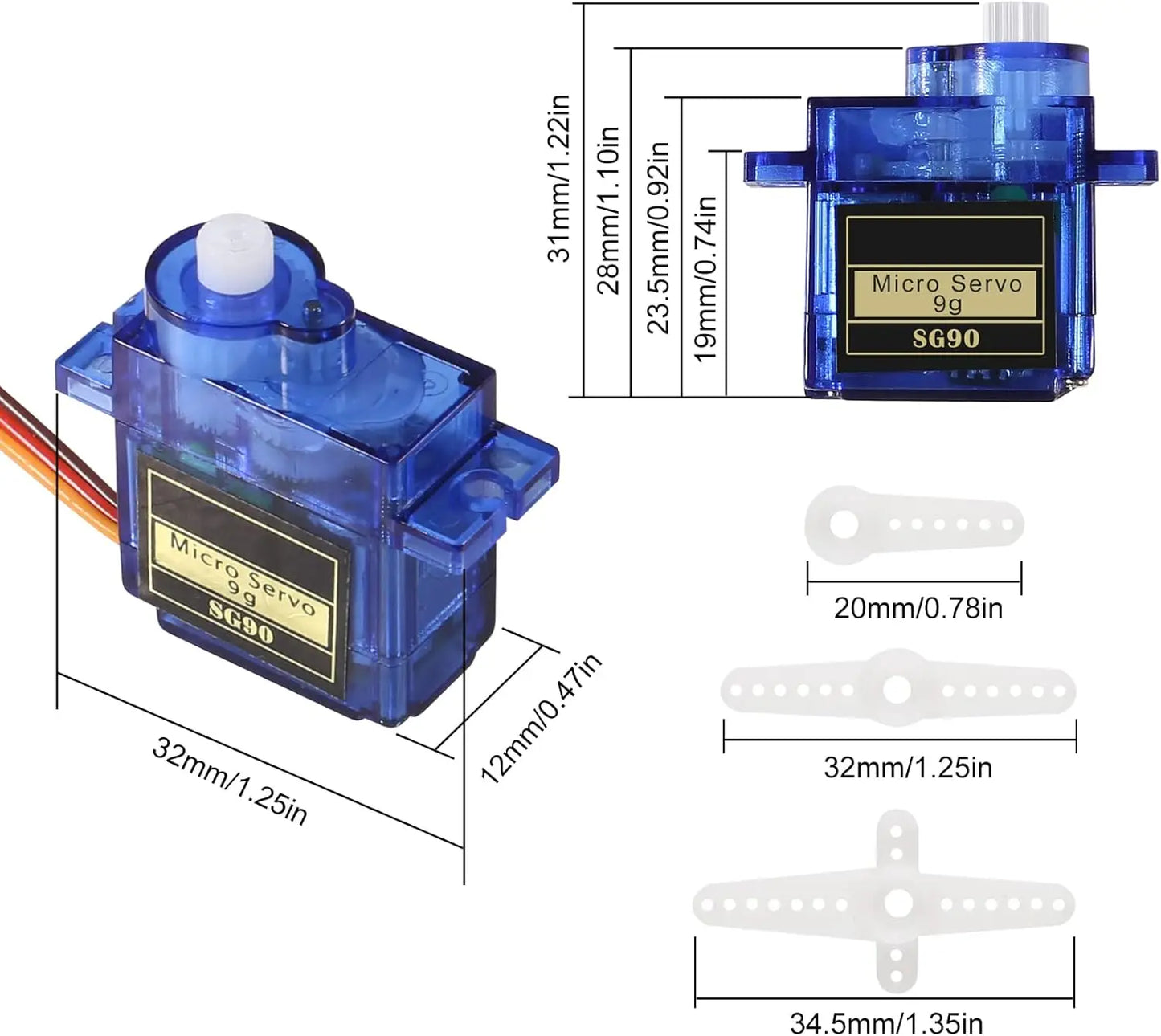 Sg90 Servo Motor Micro 9g 180 360 Degree