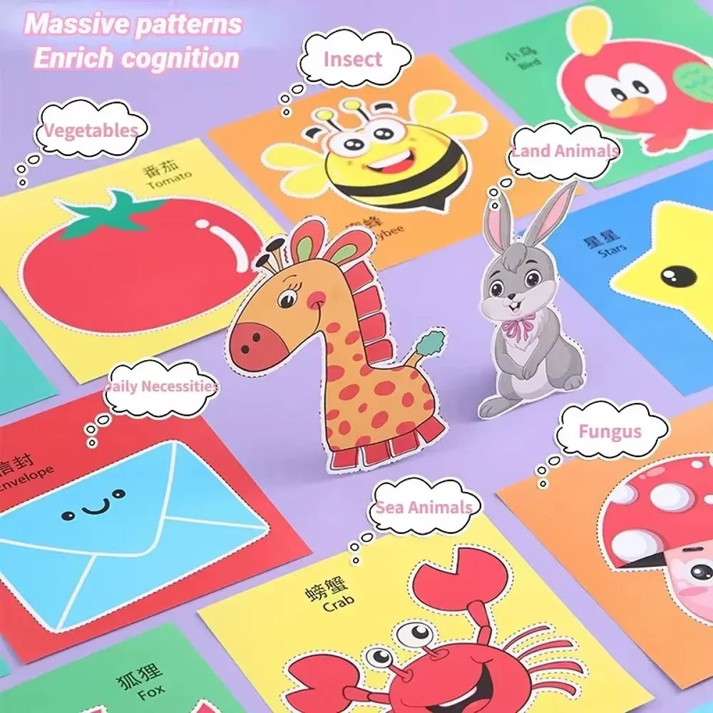 48Pcs Handmade Paper Cut Book