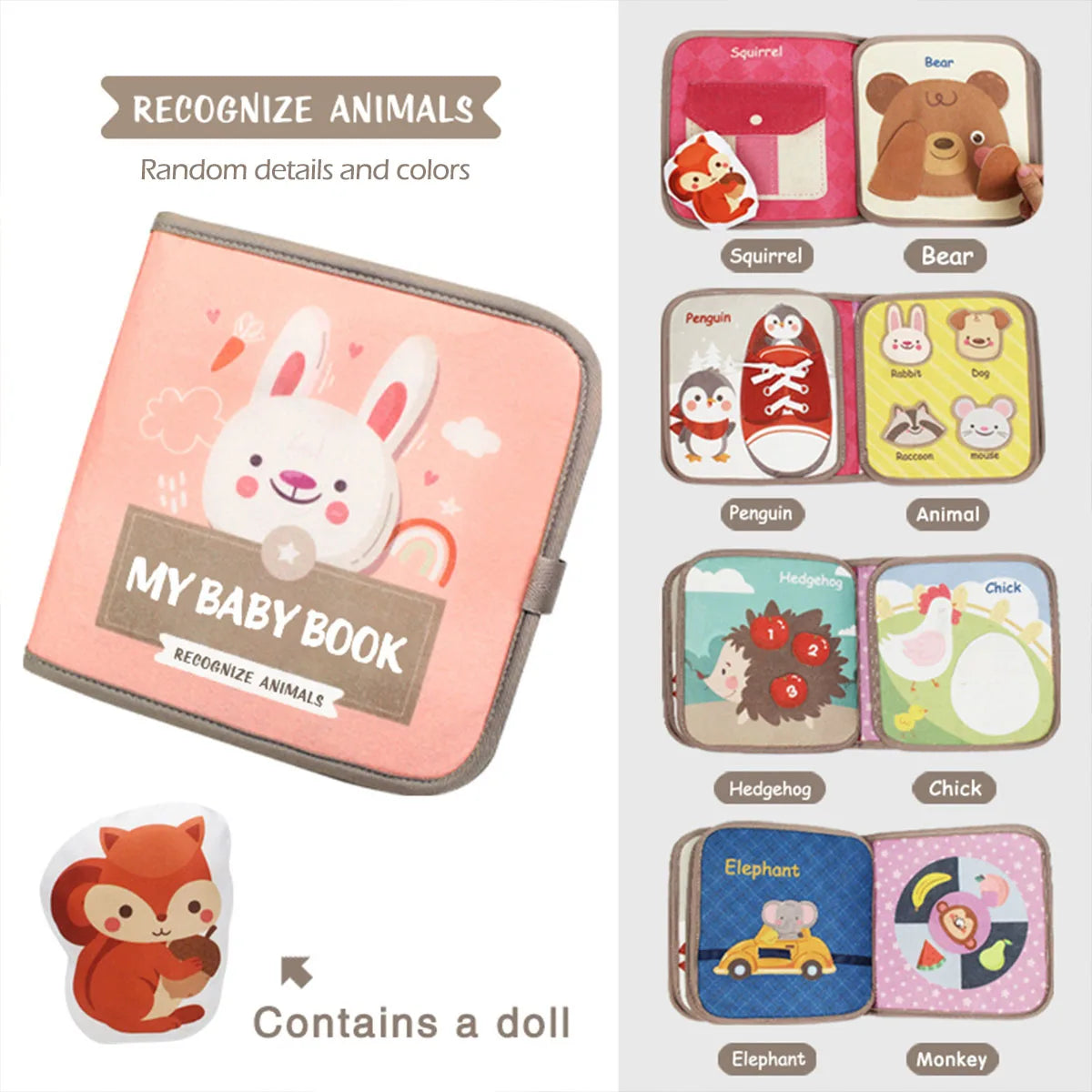1pcs Busy Book Baby Early Education Book