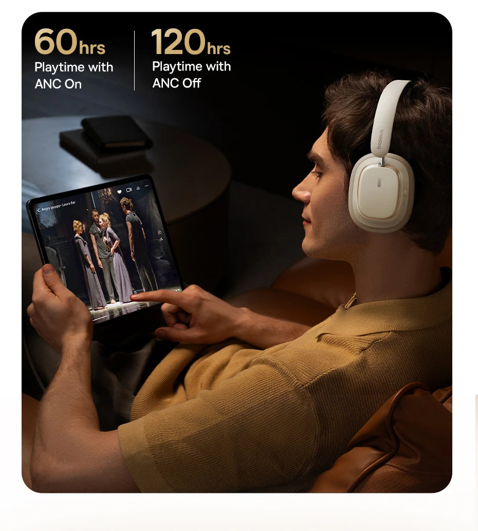 Wireless Headphones Bluetooth 5.4 Noise Canceling