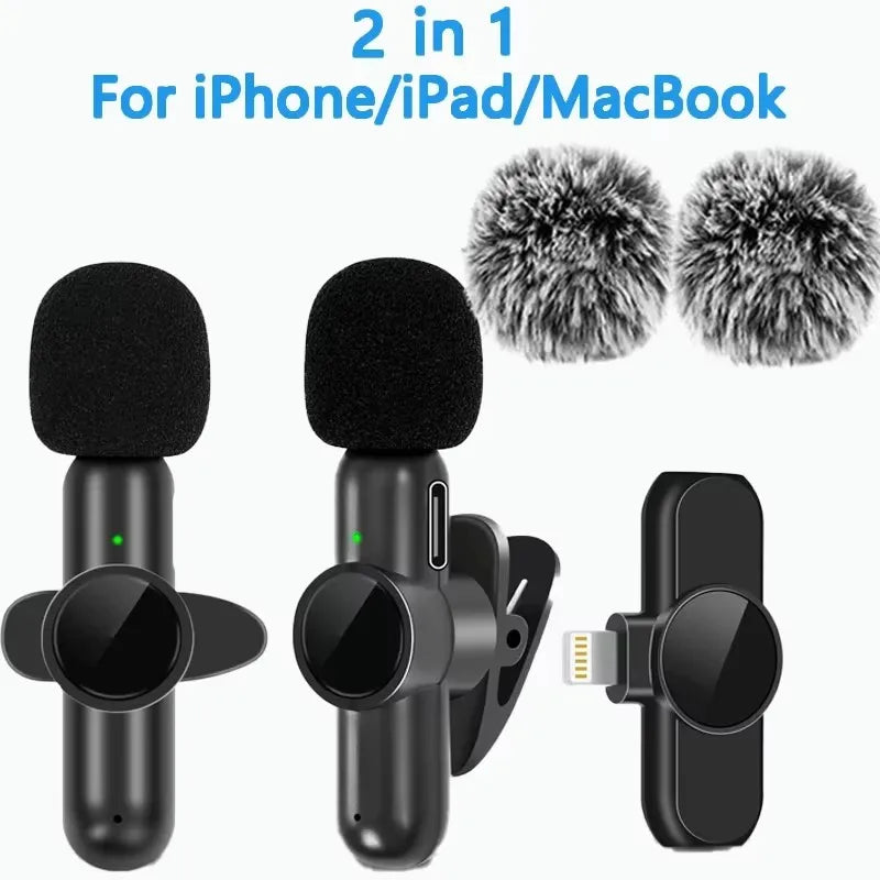 Wireless Lavalier Microphone Mini Portable