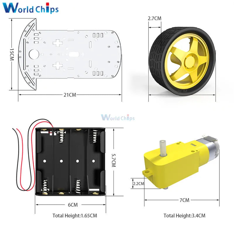 2WD Robot Smart Car Chassis Kits