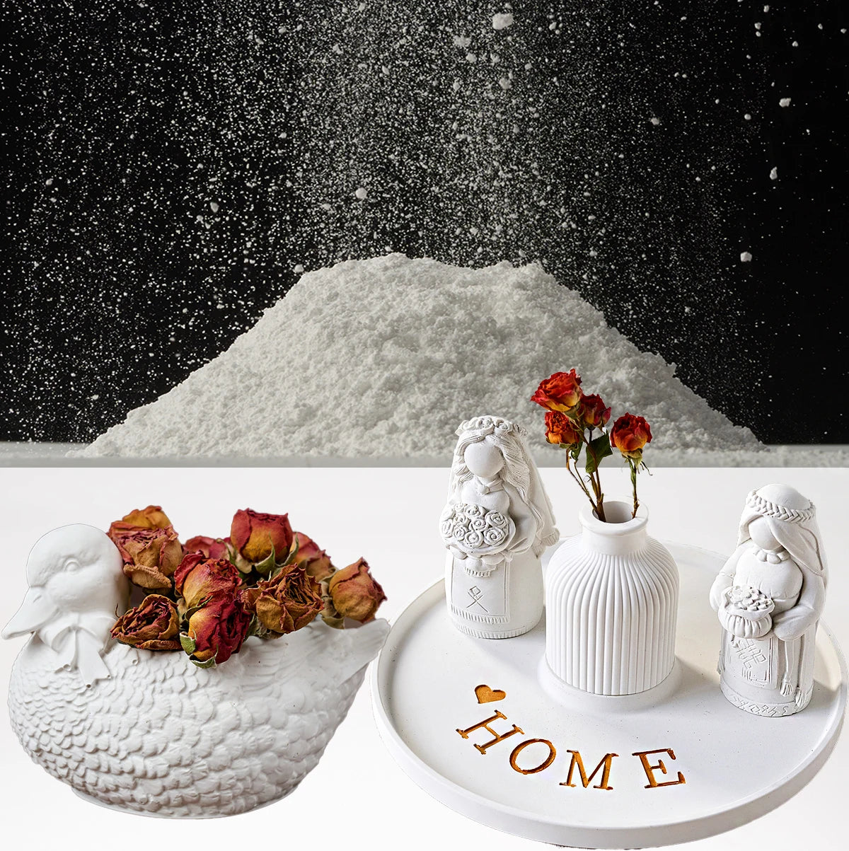 Gypsum Powder High Density Casting Resin Powder Clay