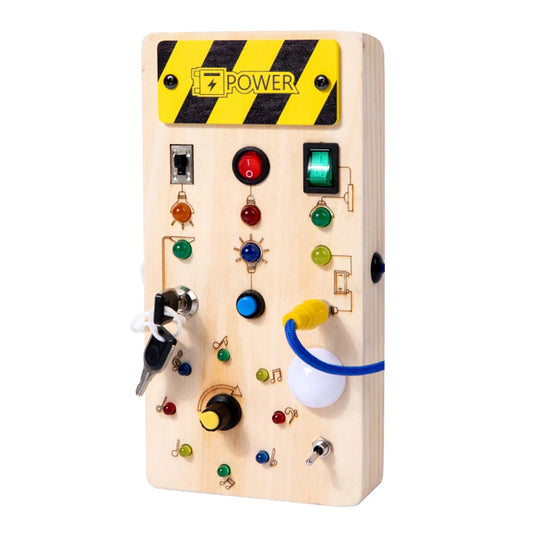 Montessori LED wooden Busy Board Sensory Toys