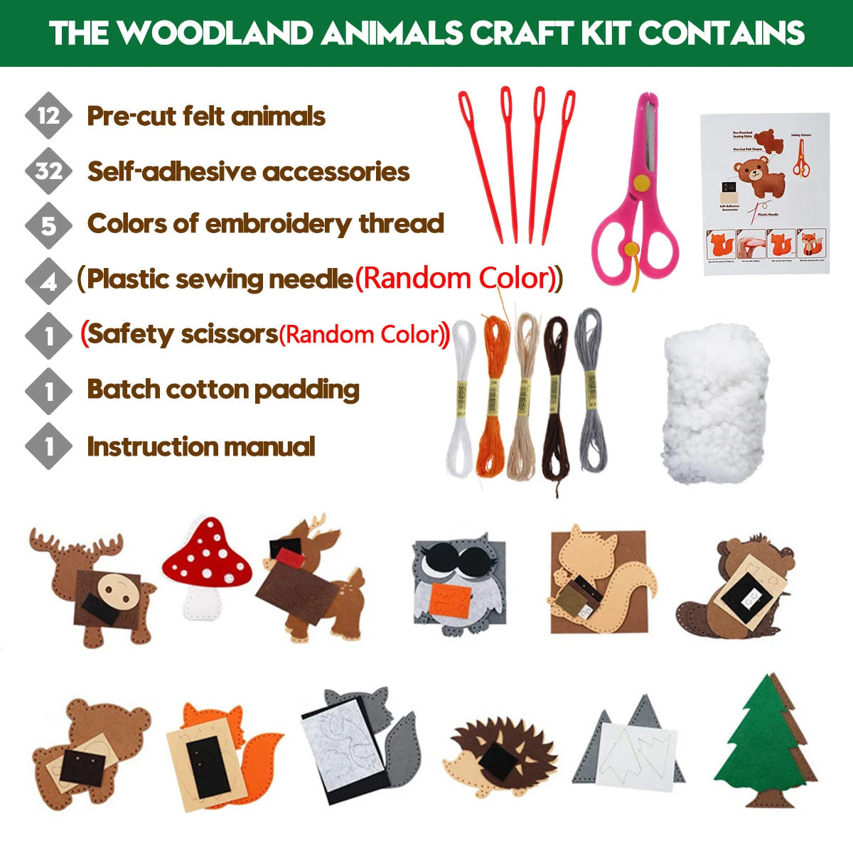 Sewing Animals Craft Kit