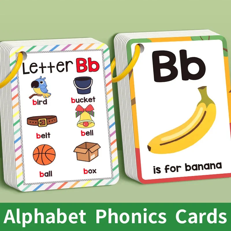 156 Words Learning Cards with Pictures Cognitive Game