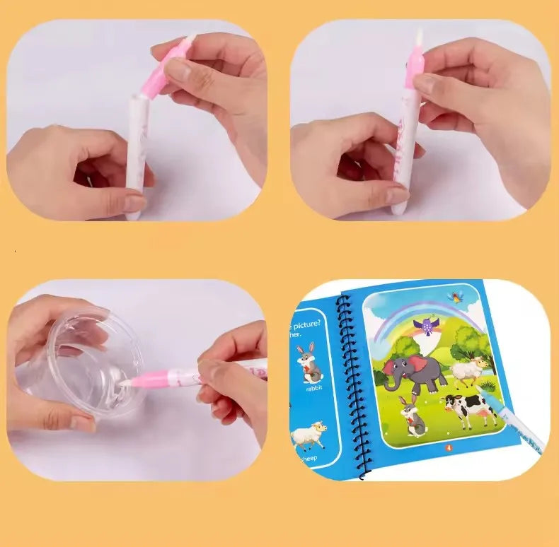 Magical Book Water Drawing