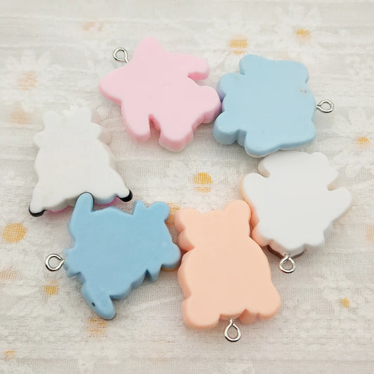 10pcs Resin Cartoon Charm Jewelry Accessories