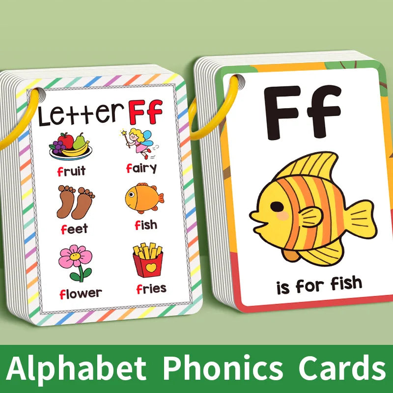 156 Words Learning Cards with Pictures Cognitive Game