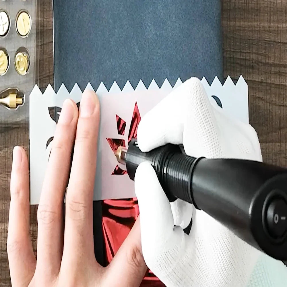 EU Plug Heated Foil Pen Hot Stamping Applicator Kit