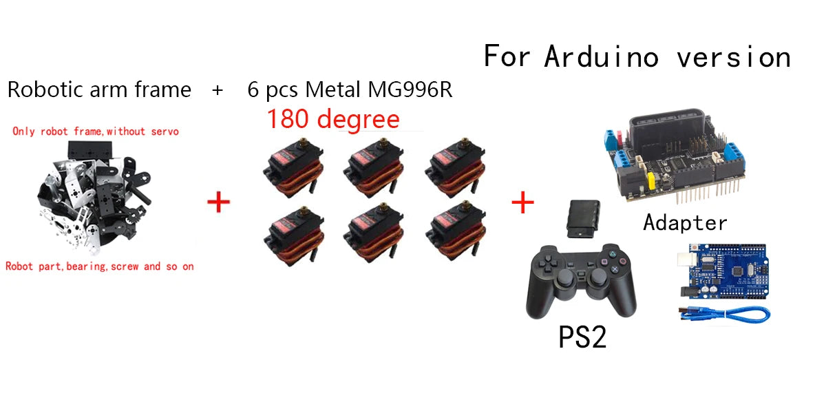 MG996 6 DOF Robot Arm