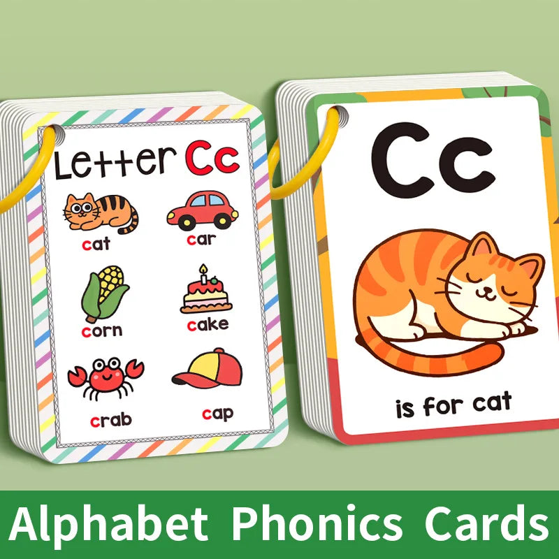 156 Words Learning Cards with Pictures Cognitive Game