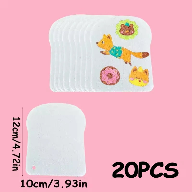 10/100Pcs 3D Drawing Magic Canvas Sponge