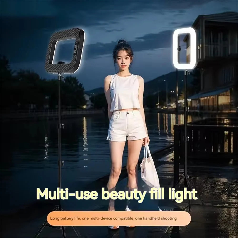 Ring LED Rechargeable Fill light Portable Mobile Phone