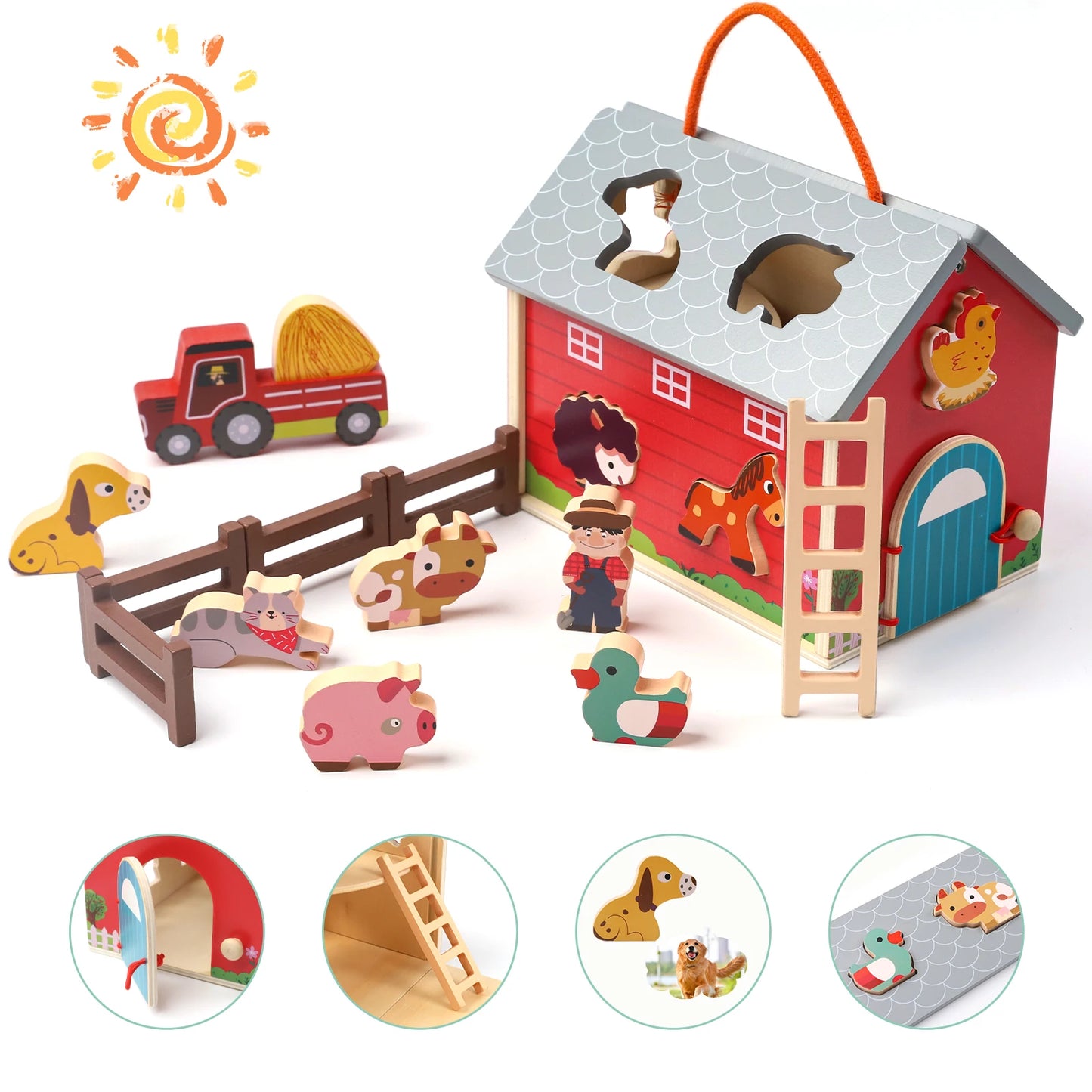 Wooden Farm Toys