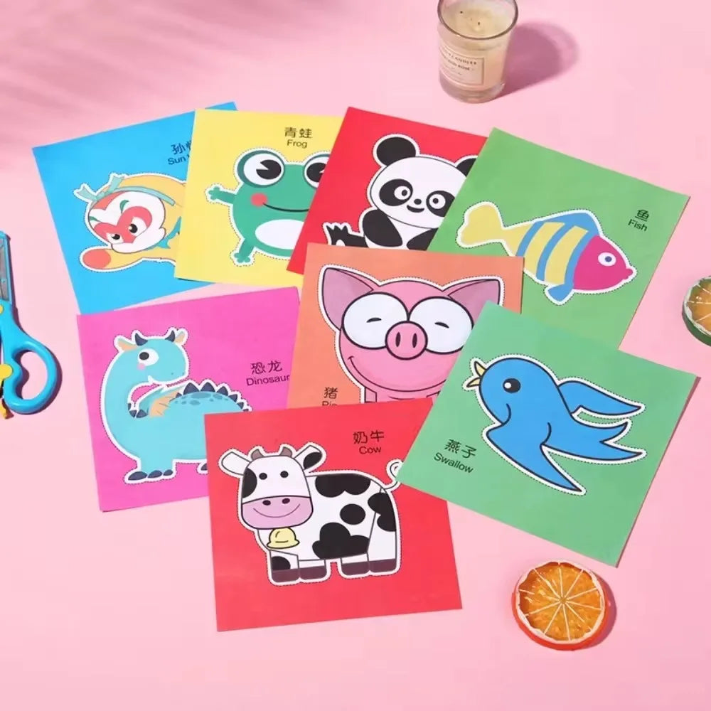 48Pcs Handmade Paper Cut Book