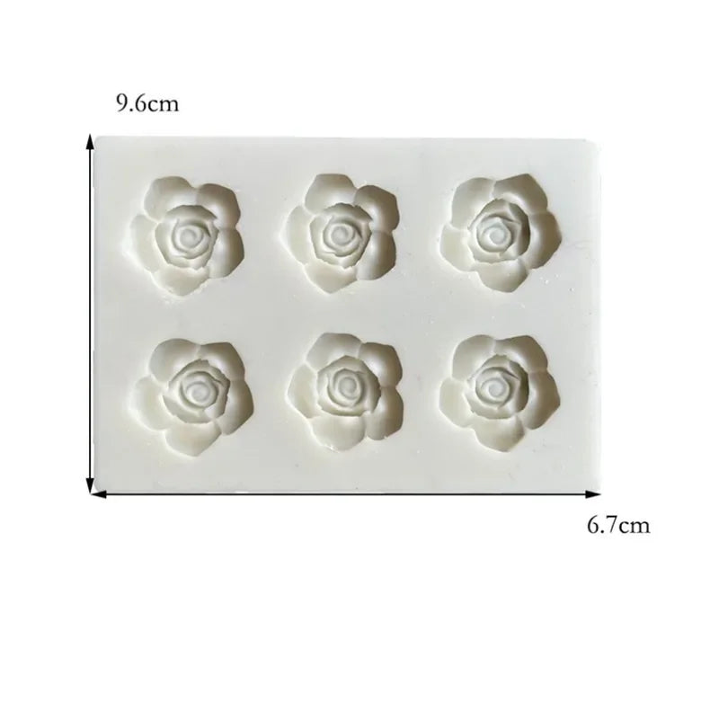 6Cavity 3D Pink Shape silicone Mol