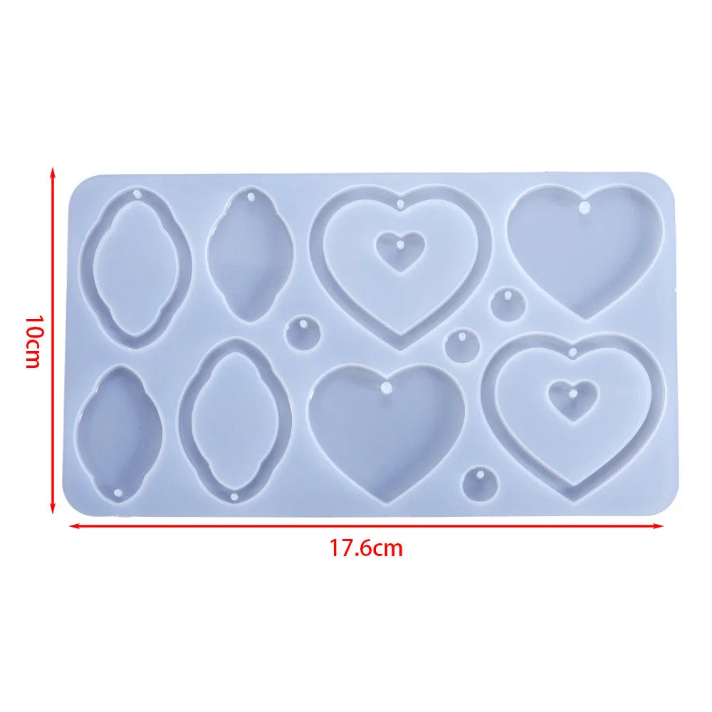 Earring Pendant Silicone Mold Epoxy Resin Jewelry Making Molds