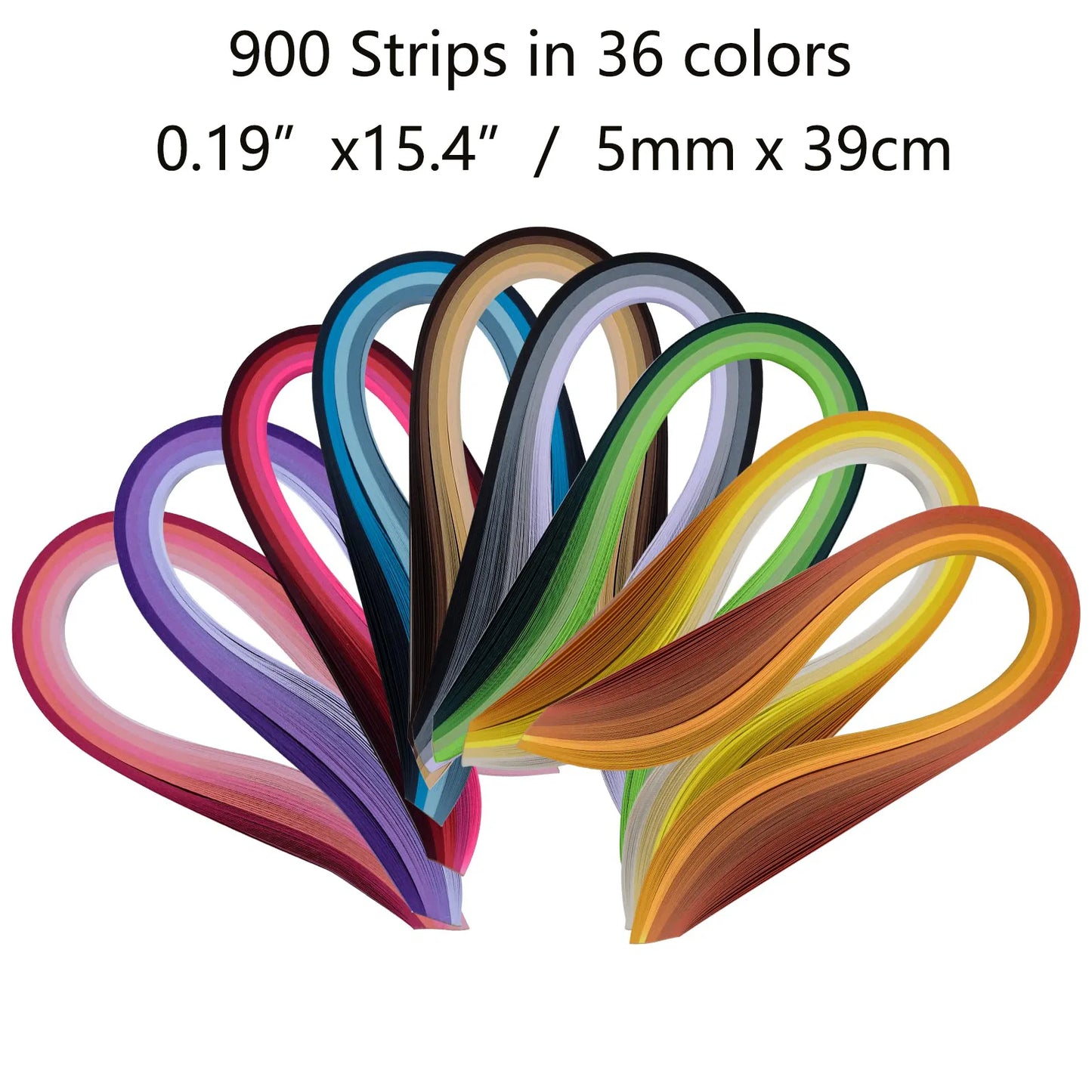 900 Strips Quilling Paper Set