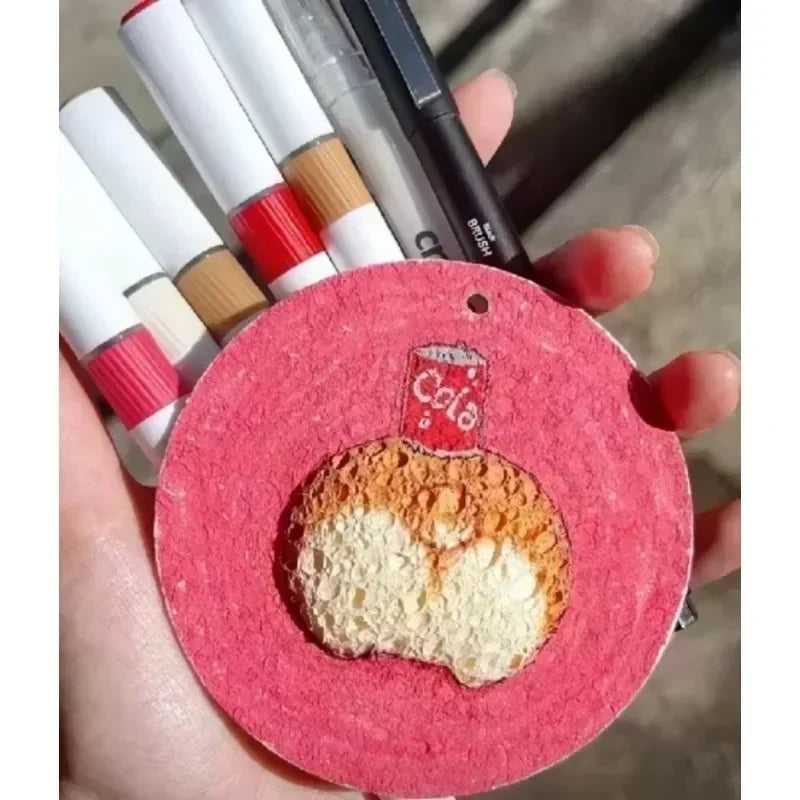 10/100Pcs 3D Drawing Magic Canvas Sponge