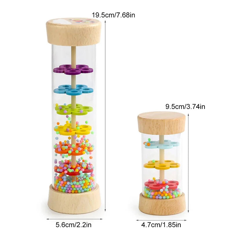 Baby Rain Stick Rainbow Hourglass