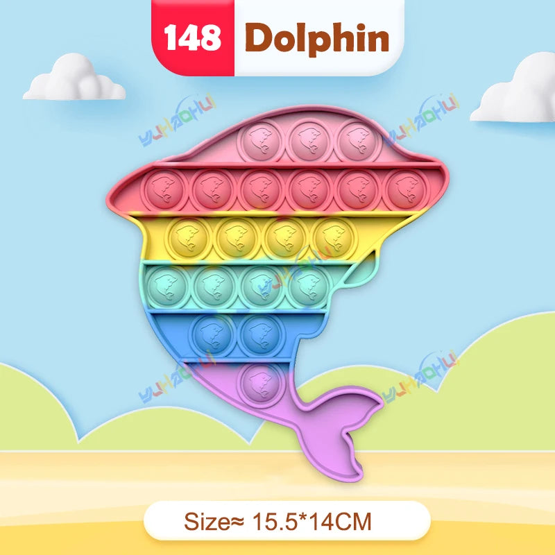 Rainbow Pop Push Bubblle Fidget